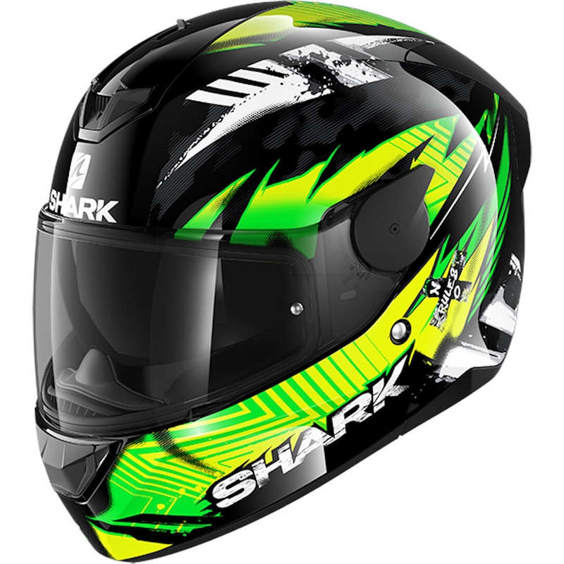Integralhelm SHARK D-SKWAL 2 Penxa schwarz-weiß-fluo grün Ausverkauf