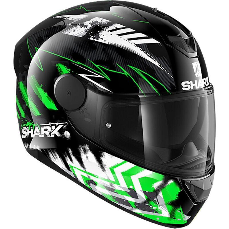 Integralhelm SHARK D-SKWAL 2 Penxa schwarz-weiß-fluo grün Ausverkauf