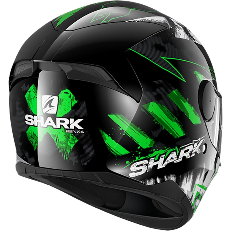 Integralhelm SHARK D-SKWAL 2 Penxa schwarz-weiß-fluo grün Ausverkauf