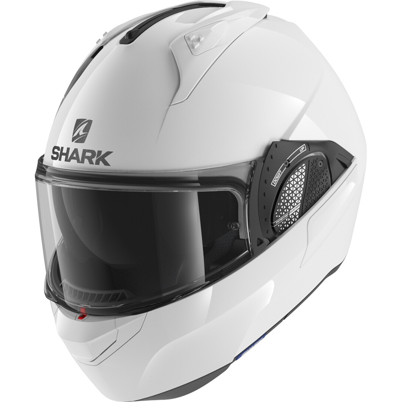 SHARK EVO-GT Blank weißer Kipphelm