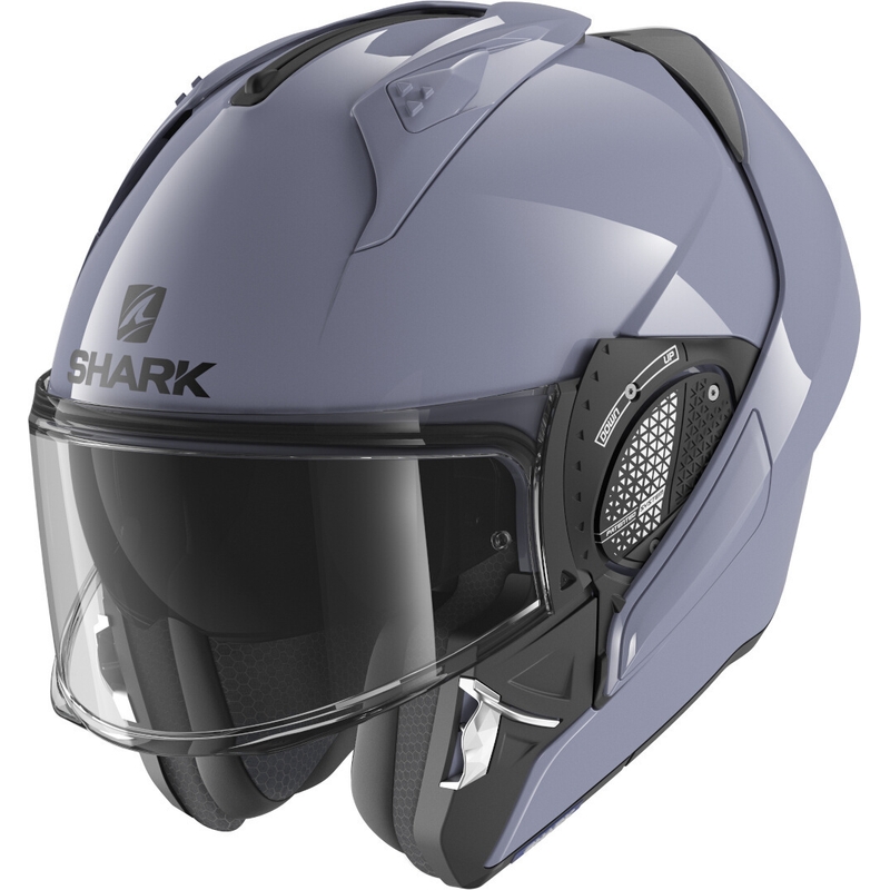 Klapphelm SHARK EVO-GT Blank grau glänzend