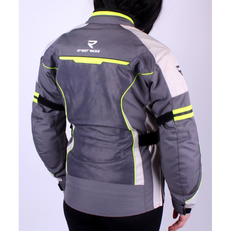 Damen Motorradjacke Street Racer Graylow Gray Ausverkauf