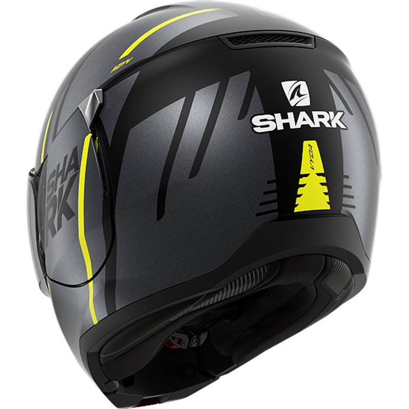 Kipphelm SHARK EVOJET Vyda schwarz-grau-gelb