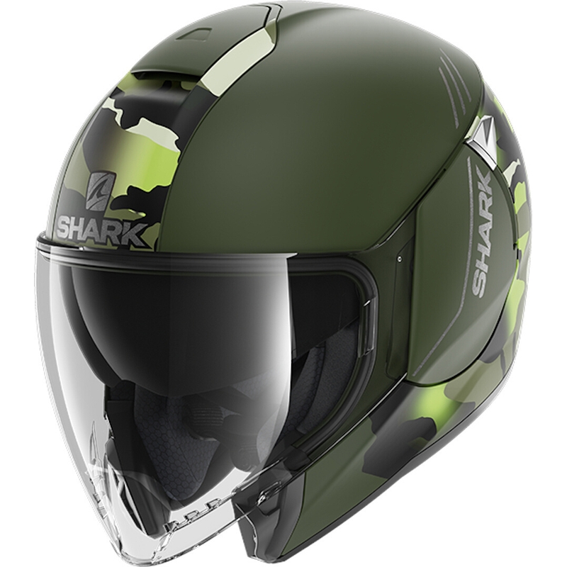 Offener Helm SHARK CITYCRUISER Genom grün