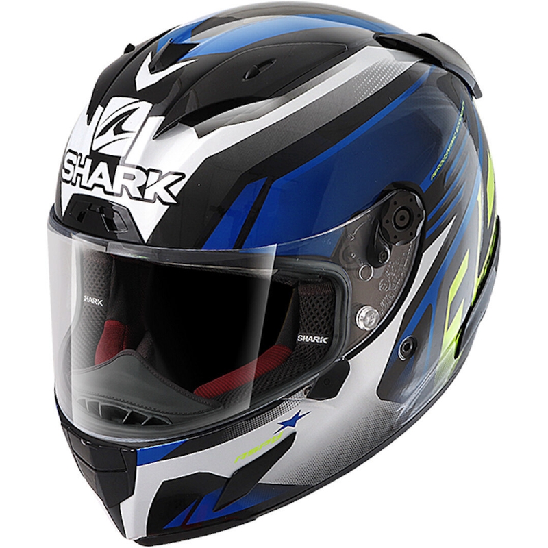 Integralhelm SHARK RACE R-PRO Aspy schwarz-blau-fluo gelb