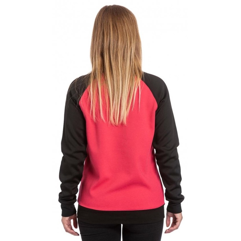 Meatfly Robin Damen Sweatshirt schwarz und rosa Ausverkauf