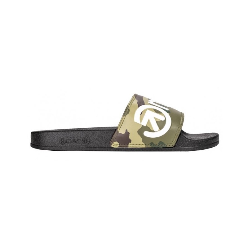 Herren Hausschuhe Meatfly Hudson camo grün