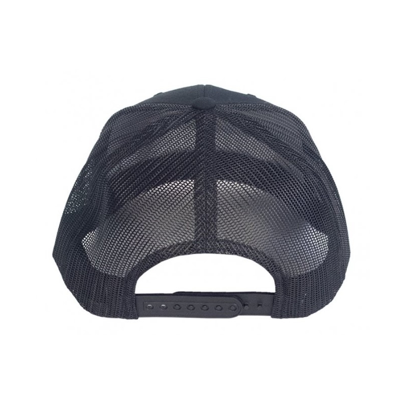 Meatfly Logo Trucker Kappe Yupoong schwarz