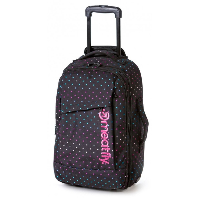 Meatfly Revel Trolley Bag schwarz und rosa
