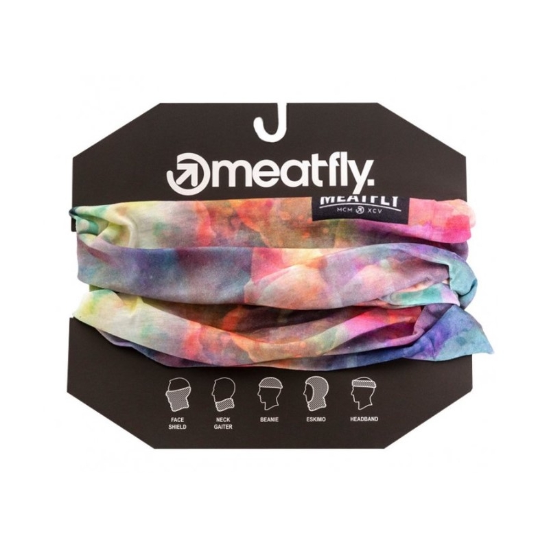 Multifunktionsschal Meatfly Tunnel Buff farbig