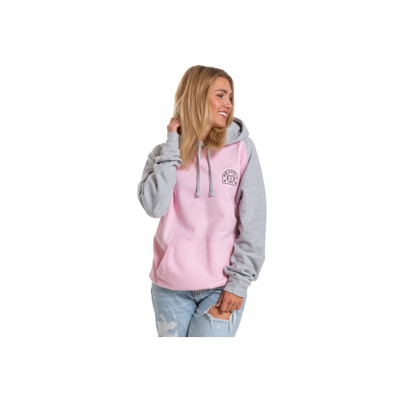 Women's Meatfly Trundle Sweatshirt rosa-grau
