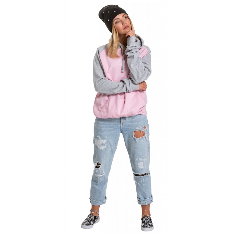 Women's Meatfly Trundle Sweatshirt rosa-grau