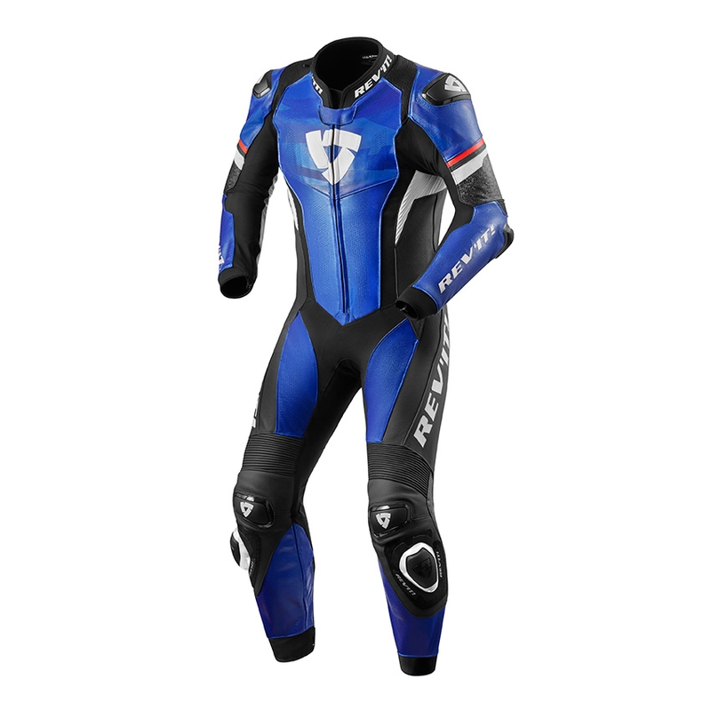 Revit Hyperspeed einteiliger Motorradanzug blau-schwarz Ausverkauf