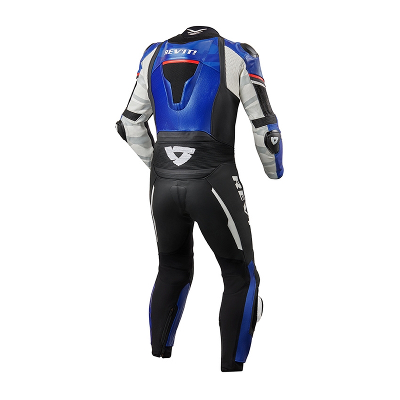 Revit Hyperspeed einteiliger Motorradanzug blau-schwarz Ausverkauf