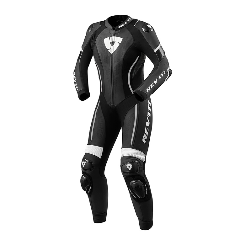 Einteiliger Damen-Motorradanzug Revit Xena 3 schwarz/weiß Ausverkauf