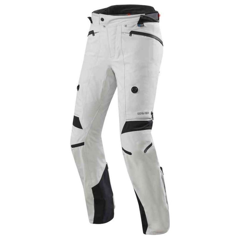 Revit Poseidon 2 GTX Silber und Schwarz Motorradhosen Ausverkauf