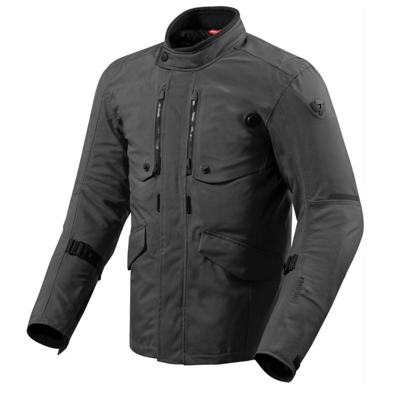 Revit Trench GTX Motorradjacke schwarz Ausverkauf
