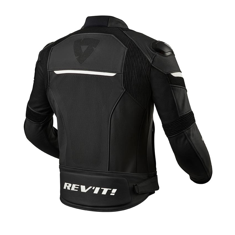Revit Convex schwarz und weiß Motorradjacke Ausverkauf