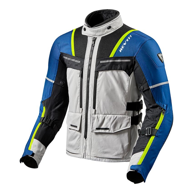 Revit Offtrack Motorradjacke silber-blau Ausverkauf