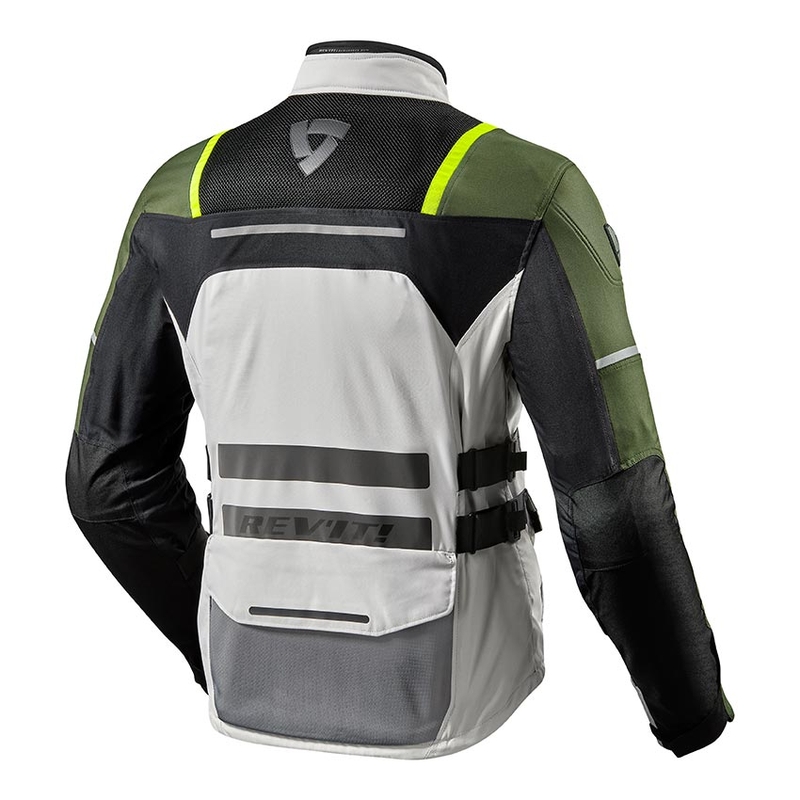 Revit Offtrack Motorradjacke silber-grün Ausverkauf
