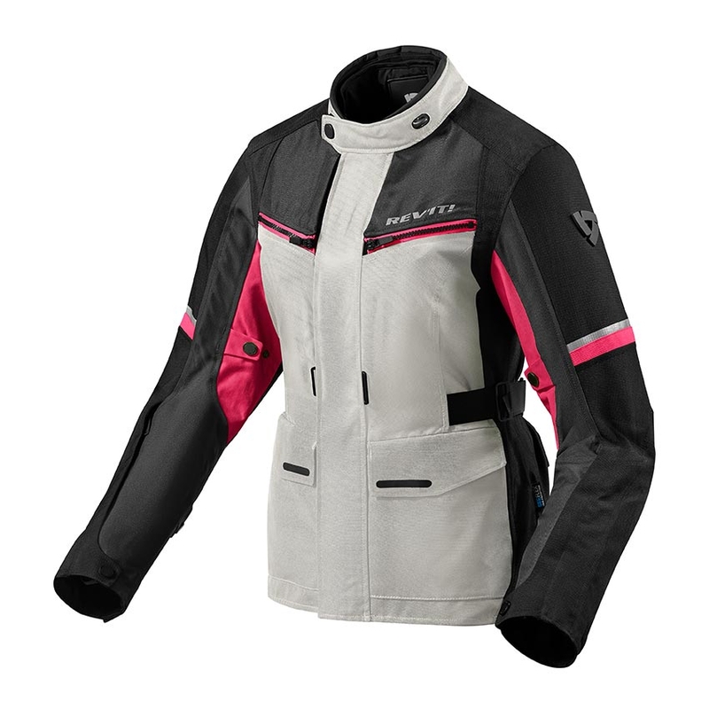 Frauen Revit Outback 3 Motorrad Jacke Silber und Lila Ausverkauf