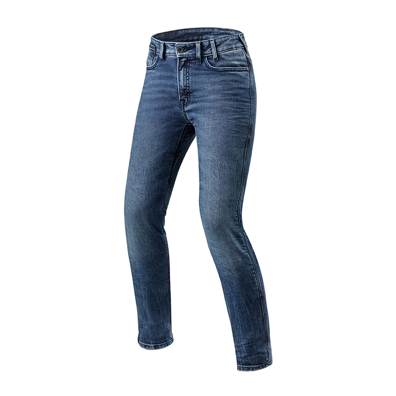 Blaue Motorradjeans von Revit Victoria für Frauen Ausverkauf