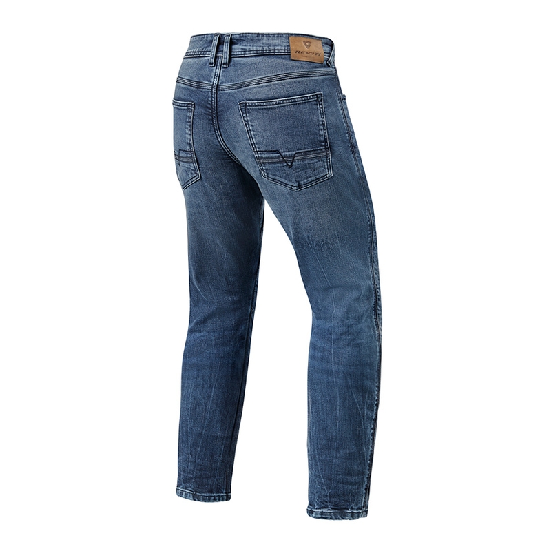 Revit Detroit TF Blau Gekürzte Motorrad Jeans Ausverkauf