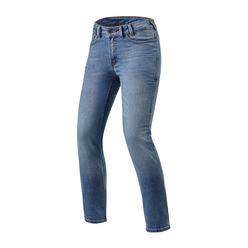 Damen Revit Victoria hellblaue Motorradjeans Ausverkauf
