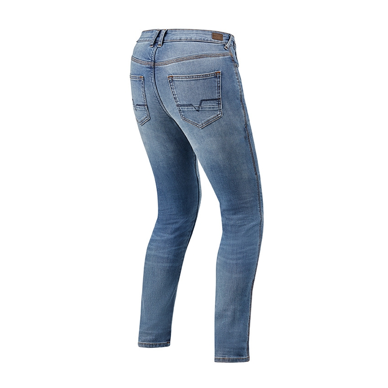 Damen Revit Victoria hellblaue Motorradjeans Ausverkauf