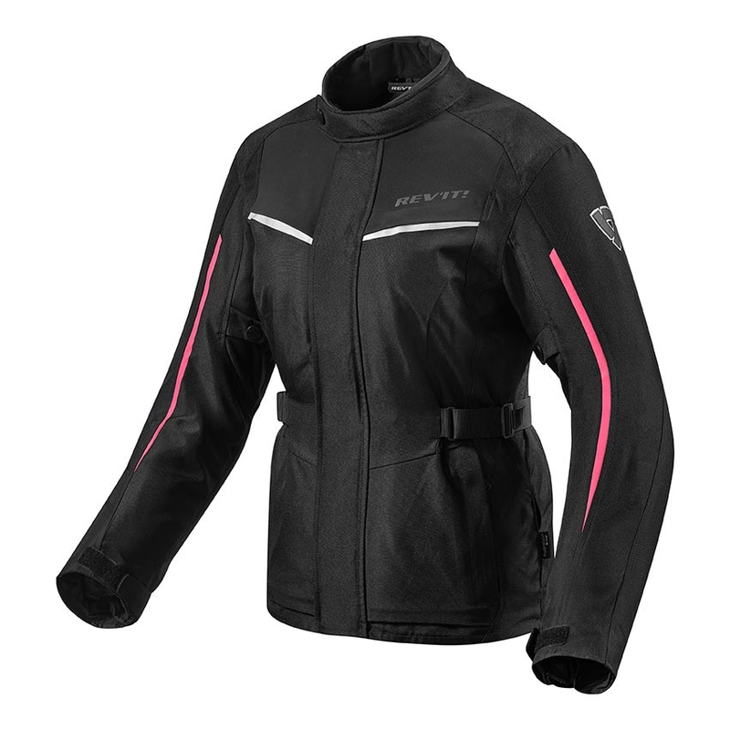 Damen Revit Voltiac 2 Schwarz und Lila Motorradjacke Ausverkauf