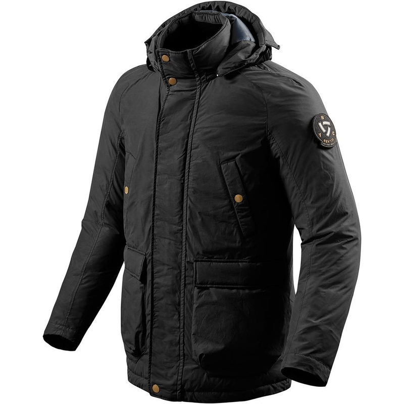 Revit Downtown Schwarz Motorradjacke Ausverkauf