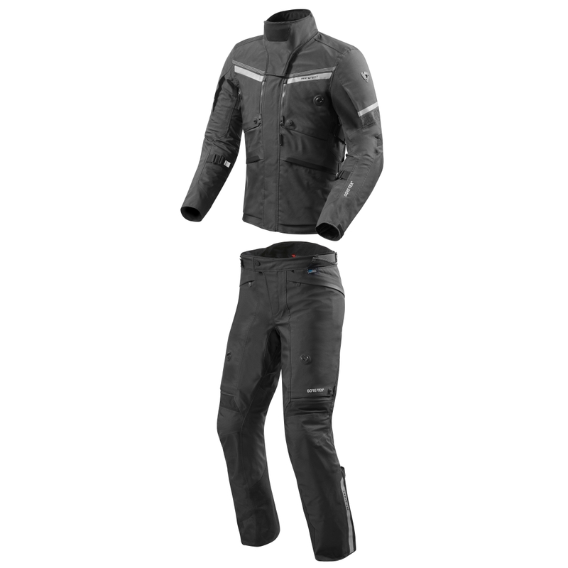 Revit Poseidon 2 GTX Herren Motorradanzug schwarz Ausverkauf