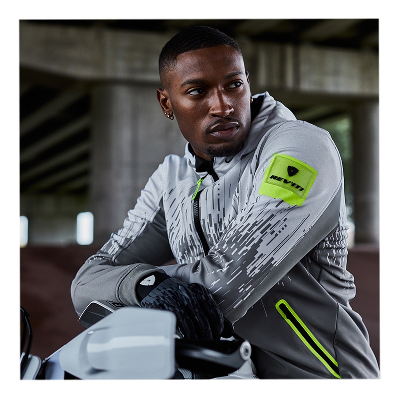 Motorradjacke Revit Quantum 2 WB grau-fluorgelb Ausverkauf