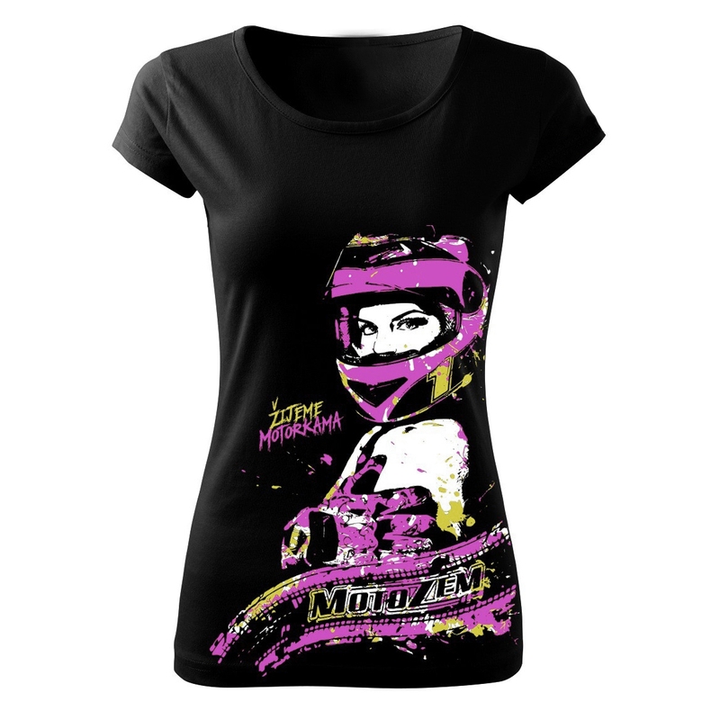 MotoZem Damen T-Shirt - Wir leben Motorradfahren Non Sale Ausverkauf