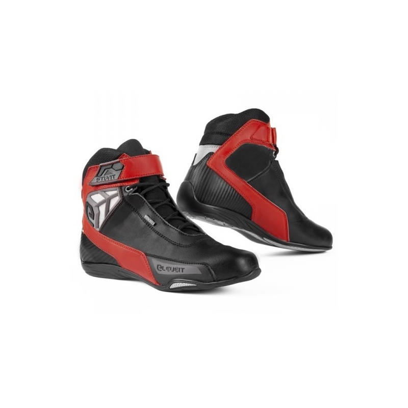Eleveit Stunt WP schwarz und rot Motorradstiefel Ausverkauf