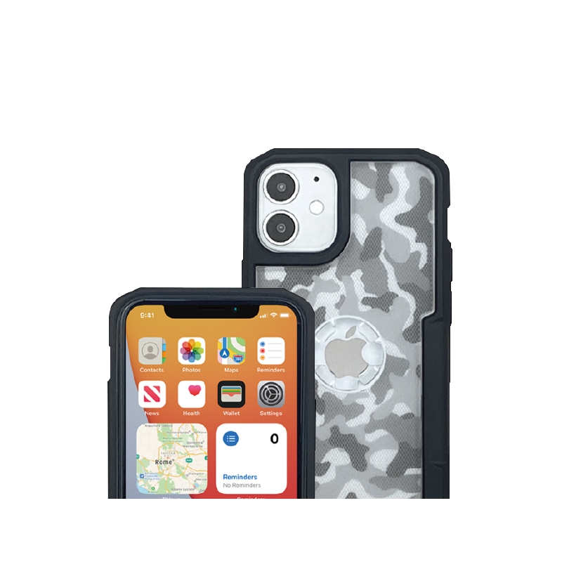 Handyhülle mit Halter CUBE X-Guard für Apple iPhone 12 Mini camo Ausverkauf