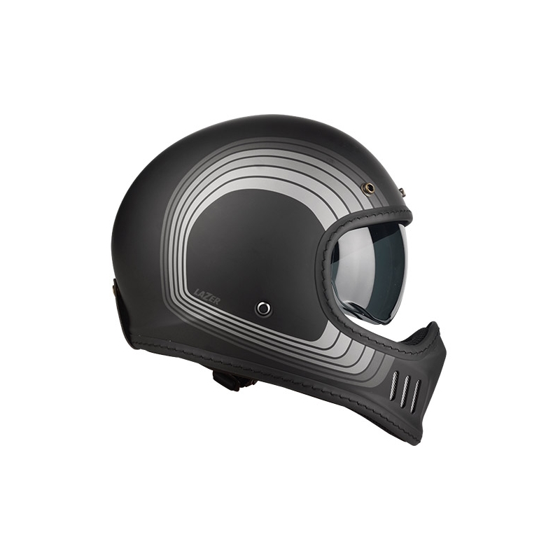 Motorradhelm Lazer Cross TT Line schwarz-grau Ausverkauf