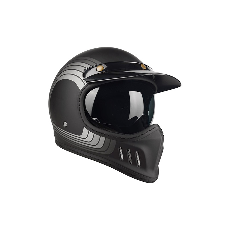 Motorradhelm Lazer Cross TT Line schwarz-grau Ausverkauf