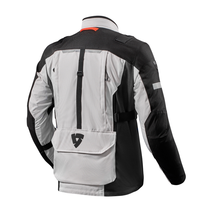 Motorradjacke Revit Sand 4 H2O silber-schwarz Ausverkauf