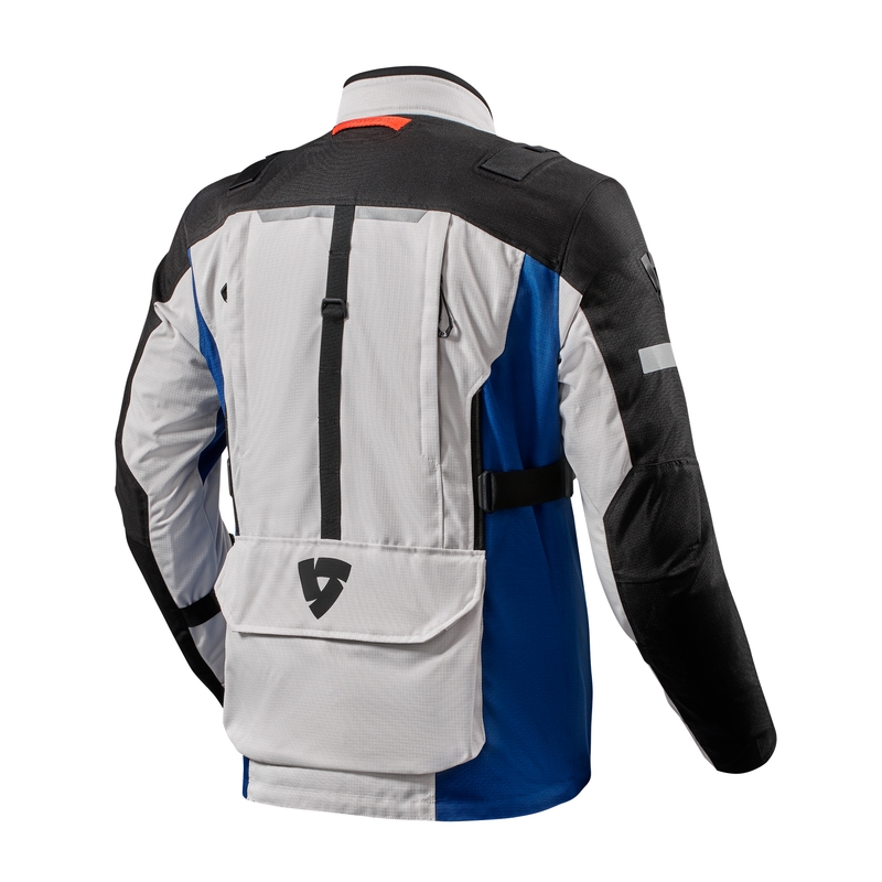 Revit Sand 4 H2O Motorradjacke silber-blau Ausverkauf