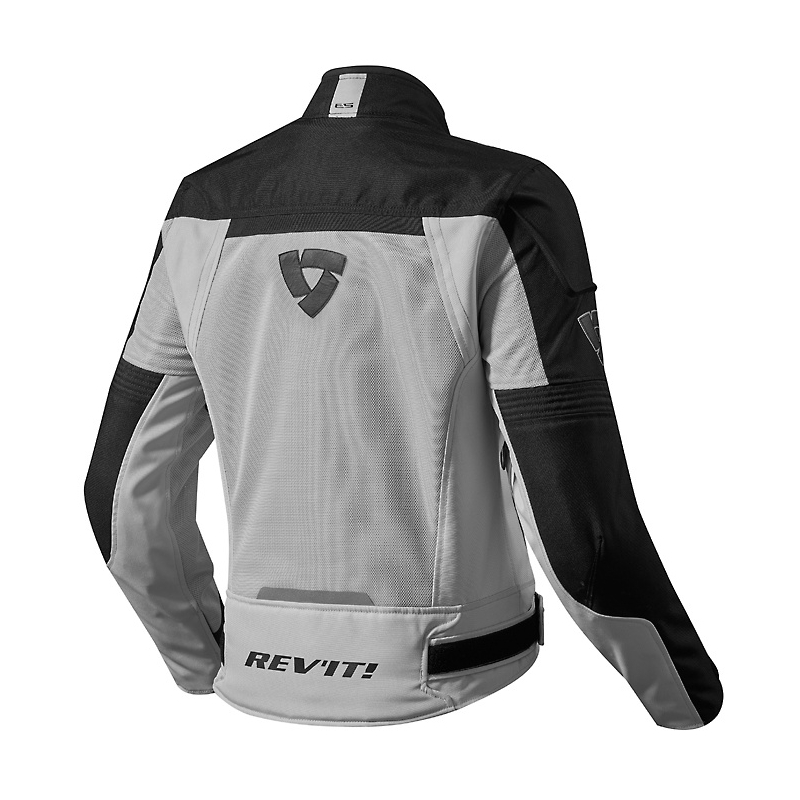 Revit Airwave 2 Women's Moto Jacket Silber und Schwarz Ausverkauf