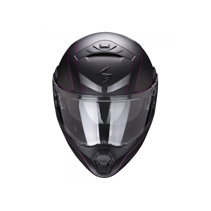 Klapphelm Scorpion EXO-930 Cielo schwarz-rosa