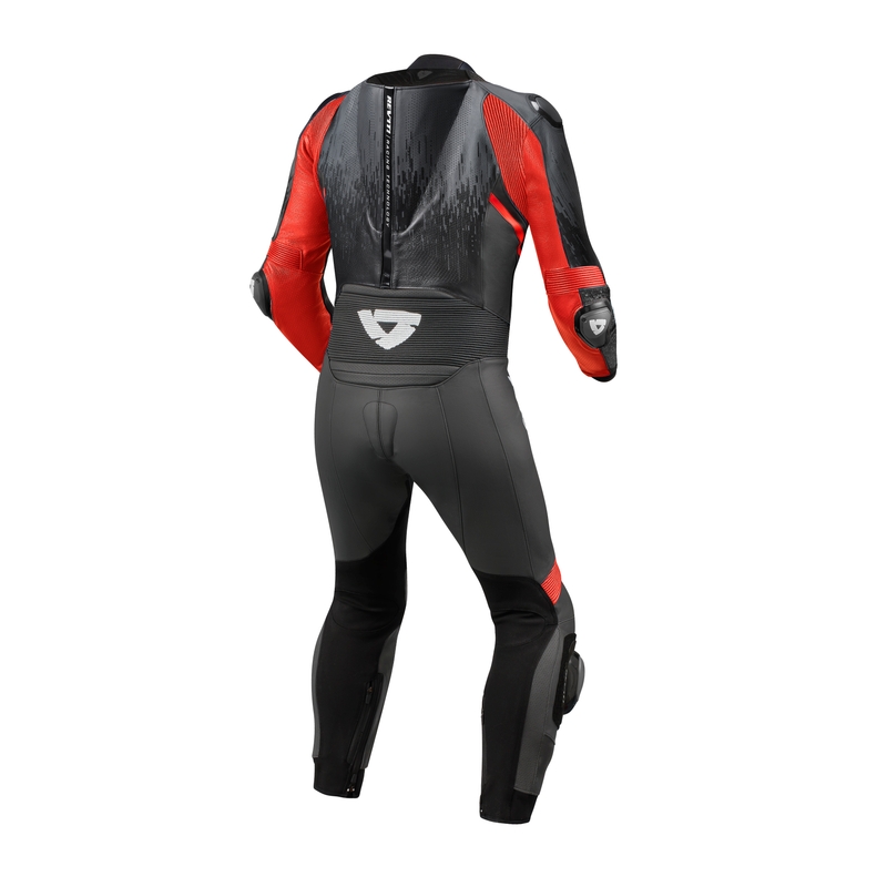 Einteiliger Jumpsuit Revit Quantum 2 schwarz-grau-fluorrot Ausverkauf