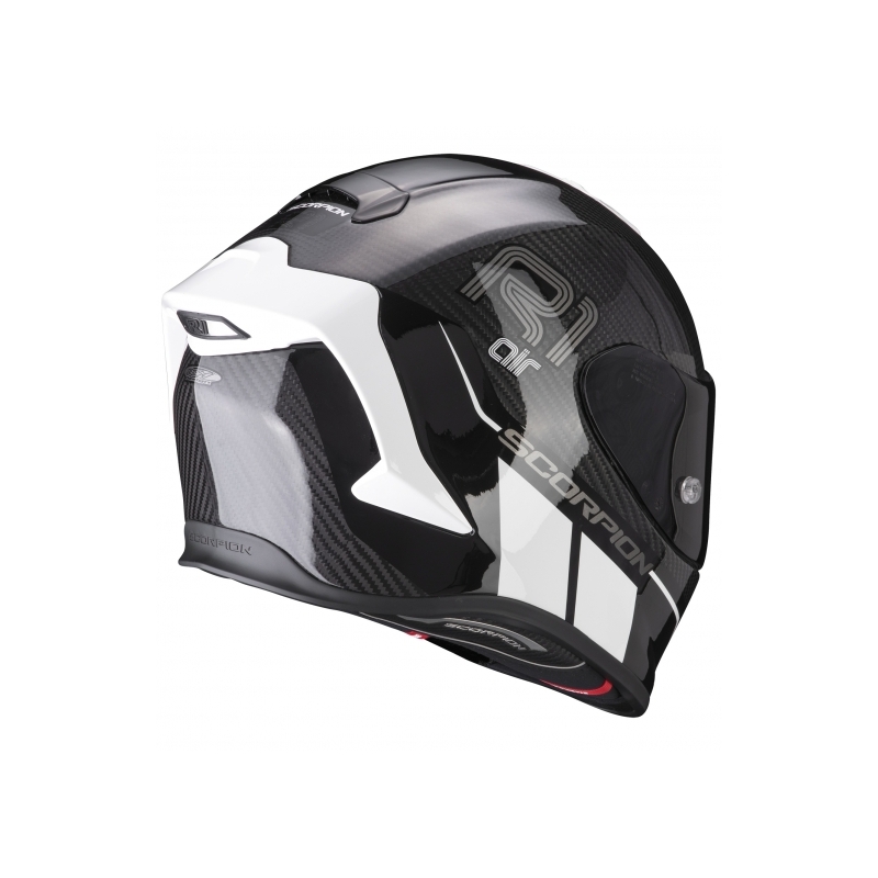 Integralhelm Scorpion EXO-R1 Carbon Air Corpus II schwarz und weiß