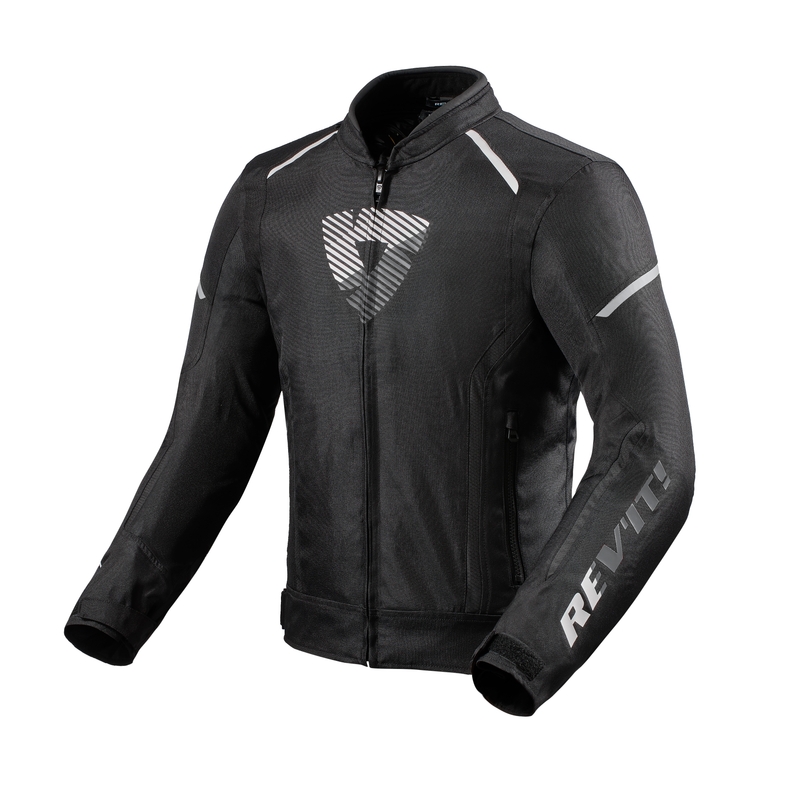 Revit Sprint H2O schwarz-weiße Motorradjacke Ausverkauf
