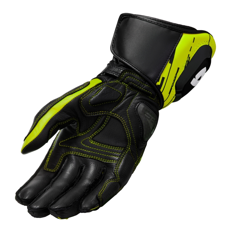 Motorradhandschuhe Revit Quantum 2 schwarz-fluo gelb Ausverkauf