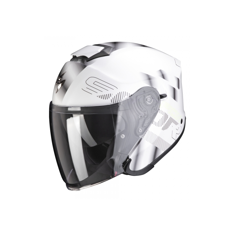 Offener Helm Skorpion EXO-S1 Schwerkraft perlweiß-silber Ausverkauf