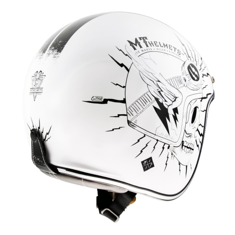MT LeMans 2 SV Diler White Open Motorradhelm