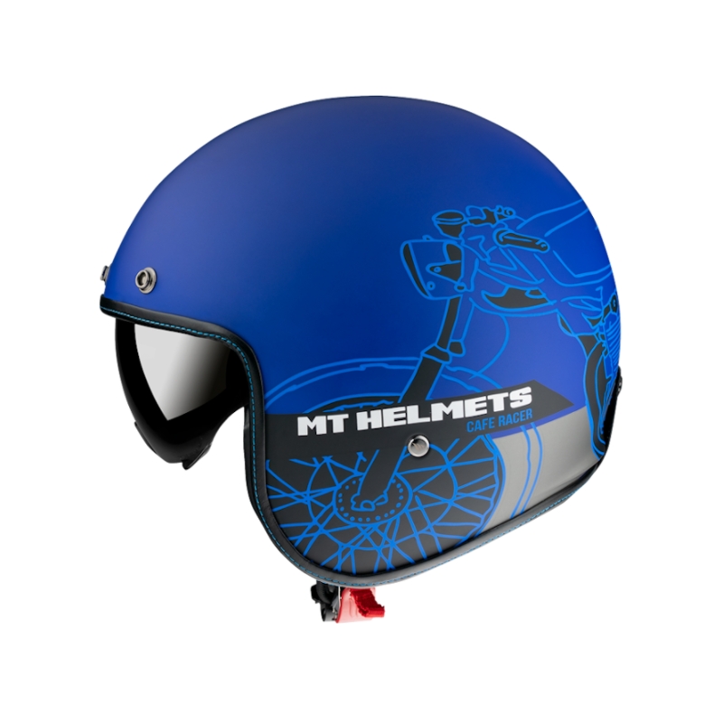 Offener Helm MT LeMans OF507SV LeMans 2 SV Cafe Racer blau Ausverkauf