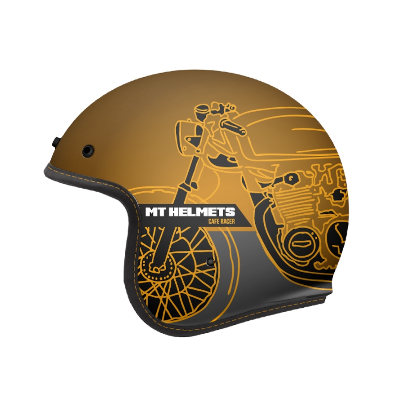 Offener Helm MT LeMans OF507SV LeMans 2 SV Cafe Racer gold sale Ausverkauf